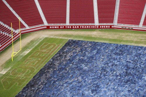 FOJ with 49ers end zone - JJ