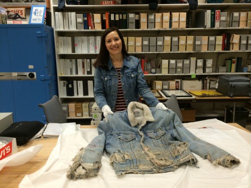 LS&Co. Historian with Shawn Edwards' Jacket