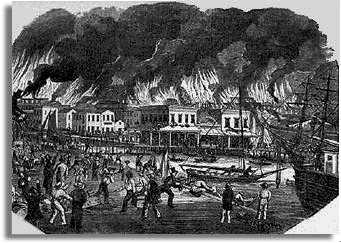 The second great San Francisco fire, May 4, 1850. Courtesy SFMuseum.org