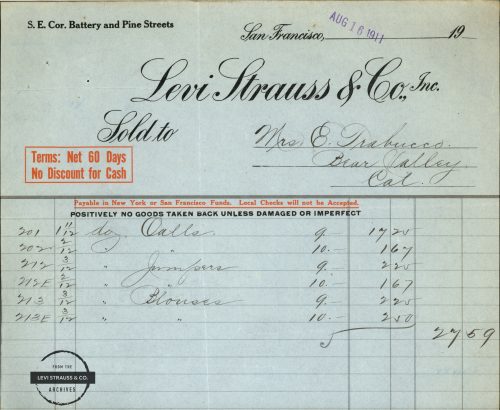 levi strauss 1853