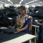 Woman in Levi's factory