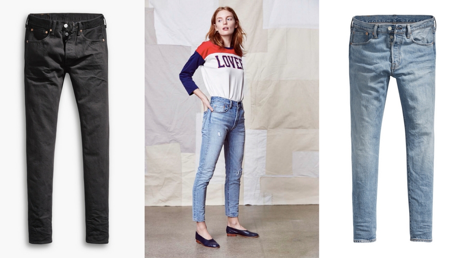levi's 501 stretch skinny jeans post modern blues