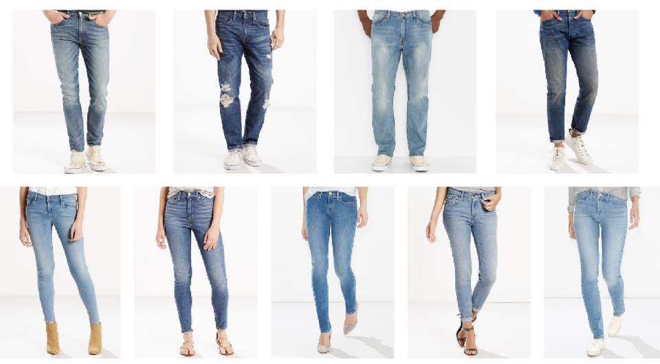 levis jeans fit types