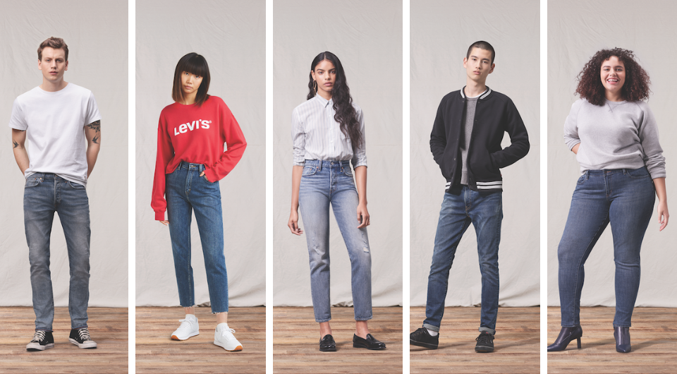 levis jeans fit types
