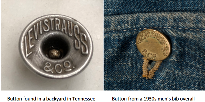 Levi’s® Button Buried in a Backyard in Tennessee - Levi Strauss & Co ...