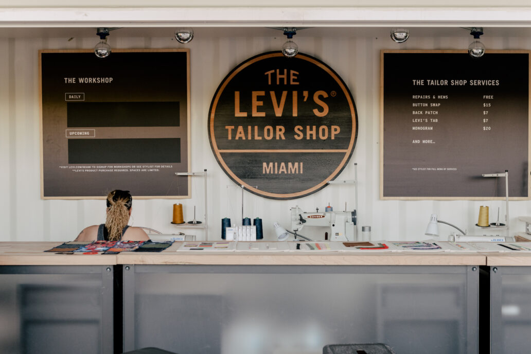 the levi's tailor shop