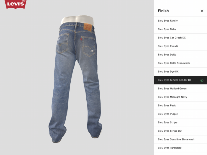 Levi's 3D digital renderings