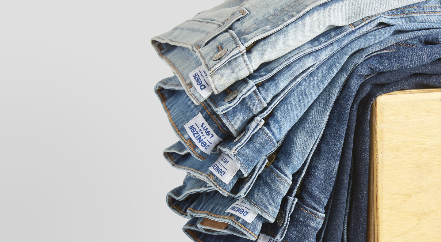 A pile of Denizen by Levi's® jeans