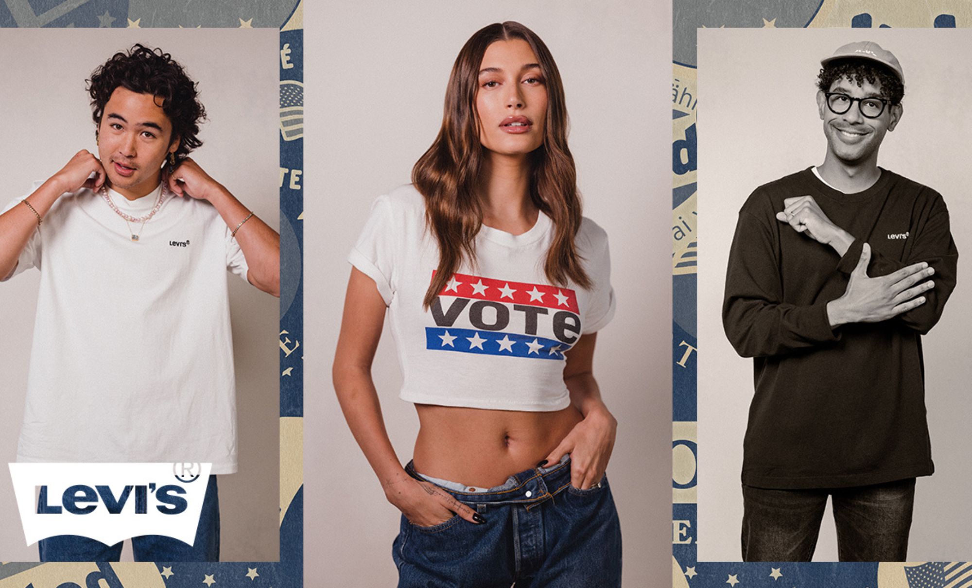 Hailey Bieber Encourages Everyone to Get Out the Vote - Levi Strauss & Co :  Levi Strauss & Co