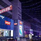 The exterior of the largest Levi's® store in Asia