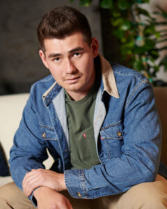 portrait of an LS&Co. employee wearing a denim jacket