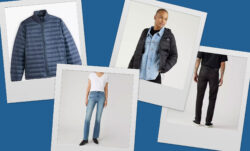 A collage of four polaroid photos featuring Levi's® models