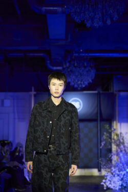 A model walks the runway at the Levi's® Blue Tab launch in Japan